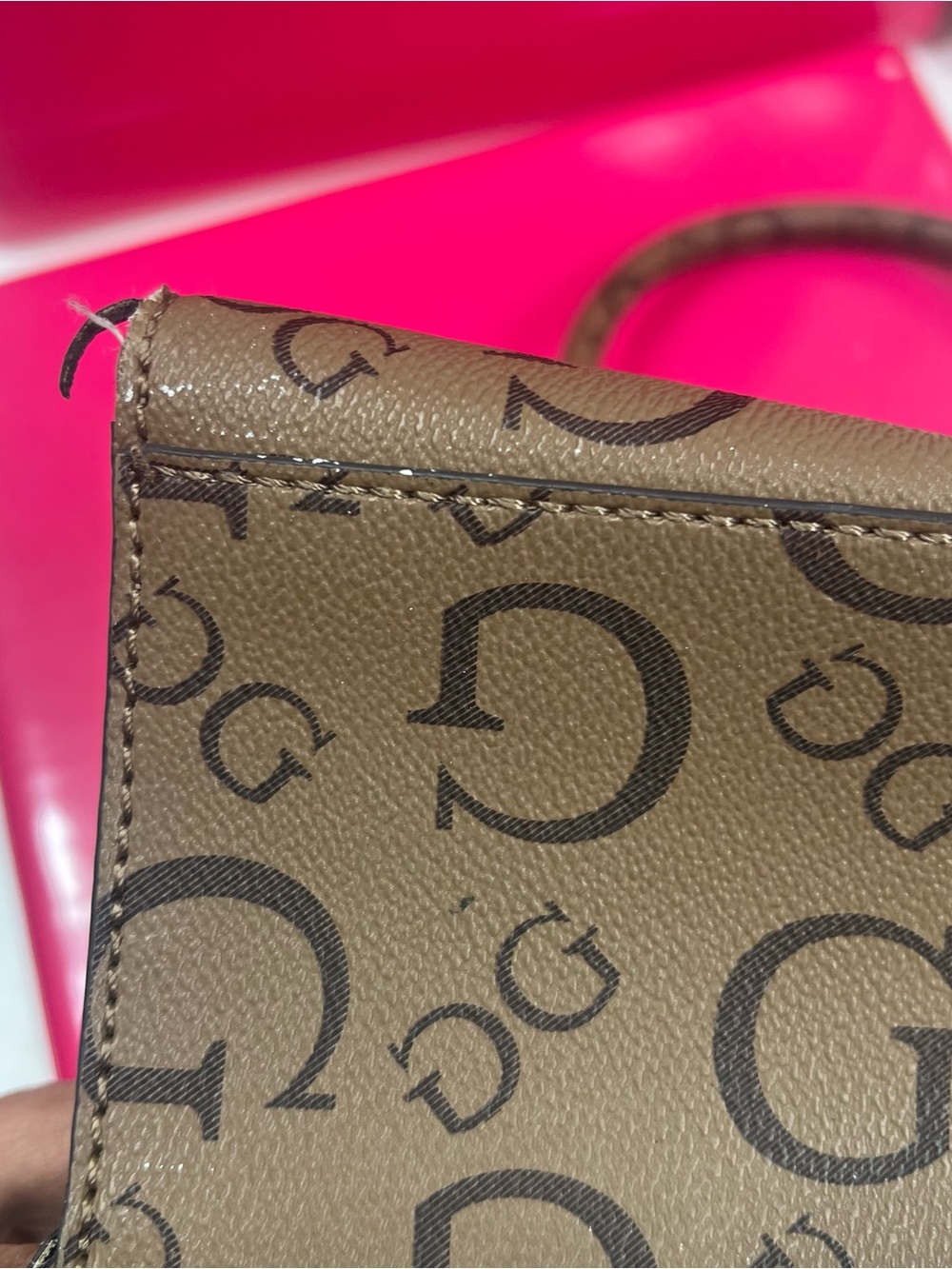 GUESS Factory Mandarina Logo Compartment Satchel - Picture 12 of 12